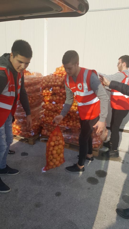 Donacije jabuka u prosincu u organizaciji Gradskog društva Crvenog križa