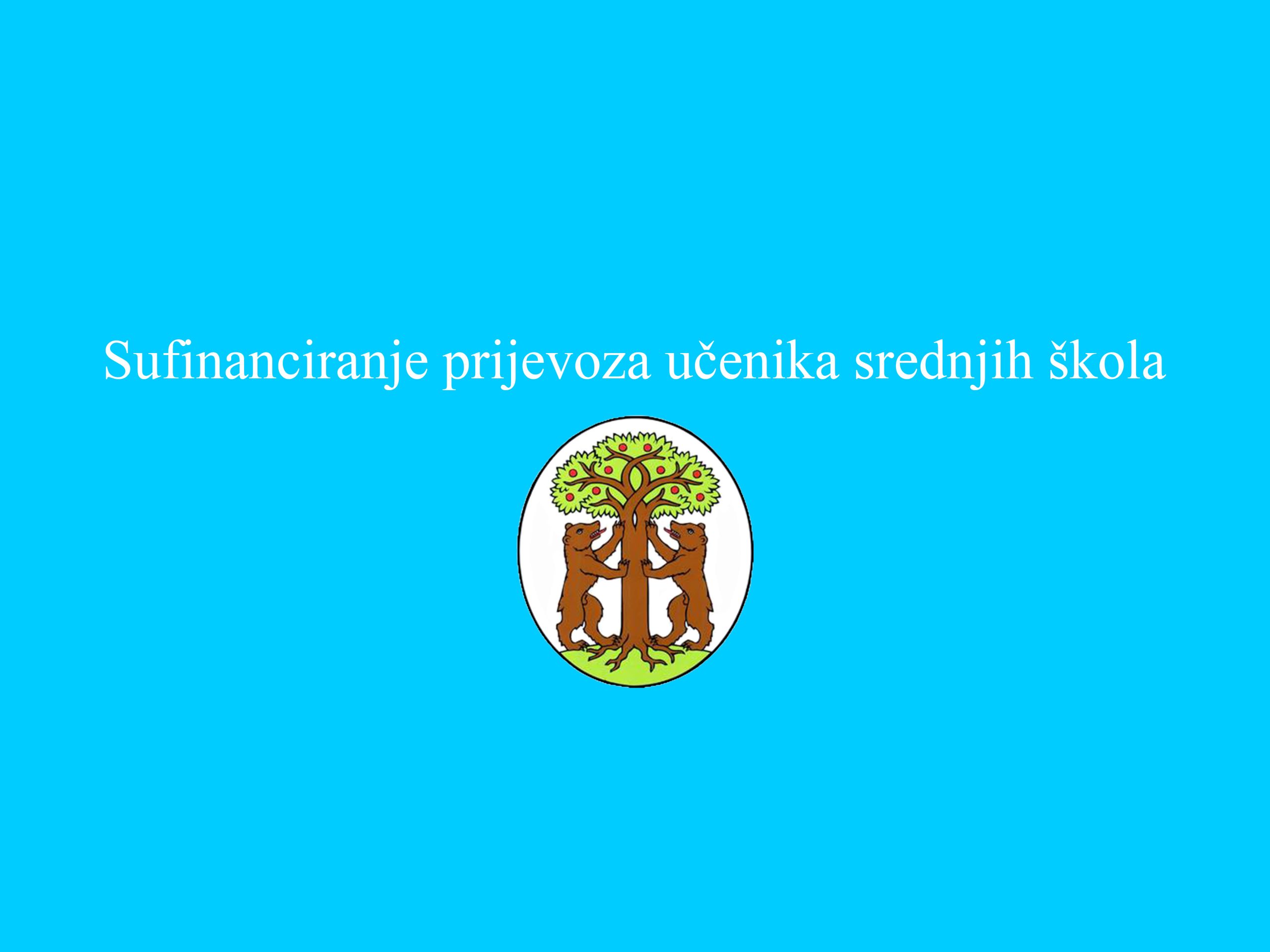 Oglas za sufinanciranje prijevoza učenika srednjih škola za školsku 2022./2023. godinu