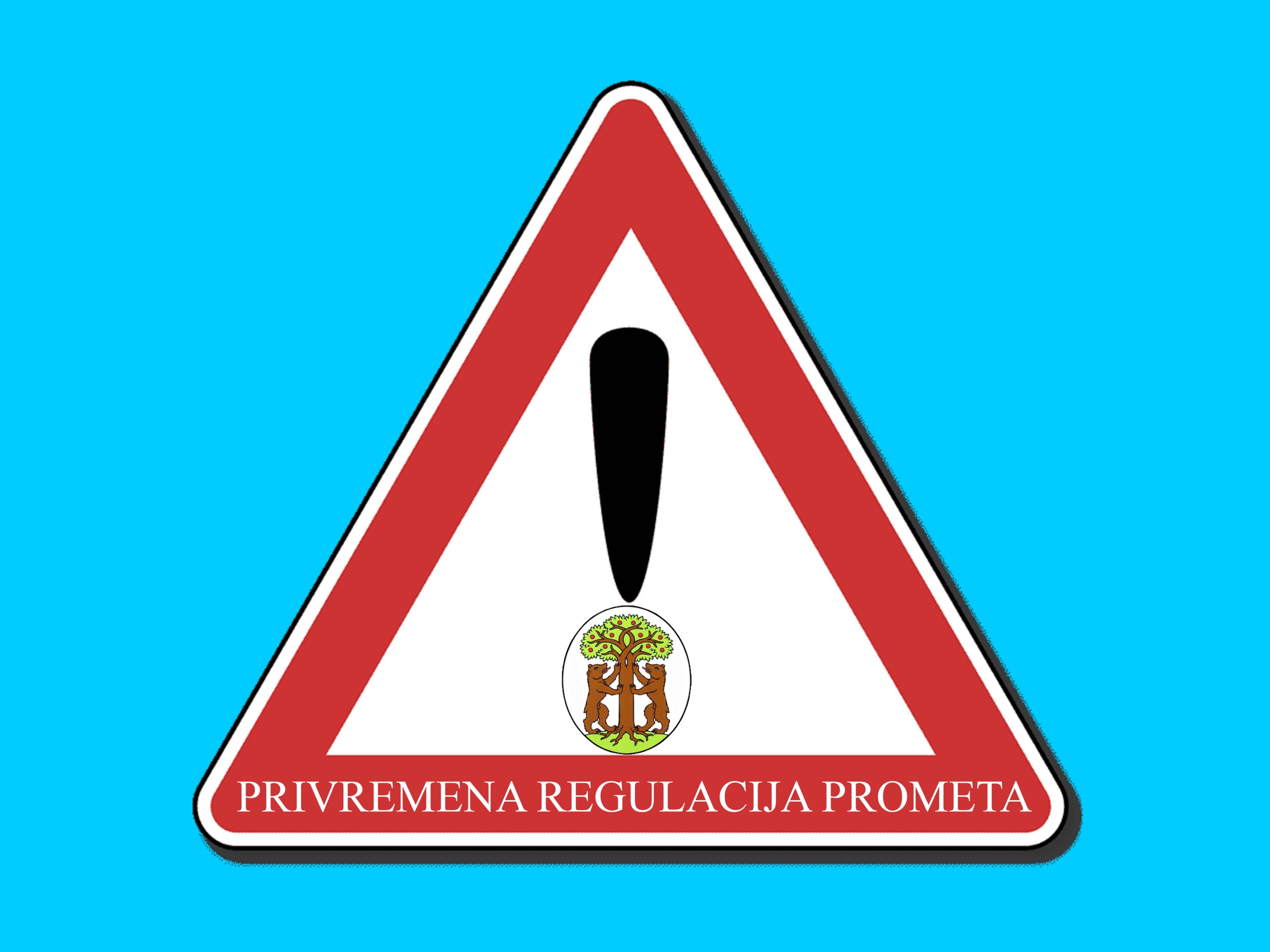 Obavijest o privremenoj regulaciji prometa u Vrsaru u Dalmatinskoj ulici u periodu 4.4.-5.4.2023. godine