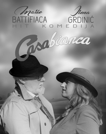 Hit-komedija Casabianca Irene Grdinić i Marija Lipovšeka Battifiace – Sportska dvorana Saline Vrsar – petak 12. svibnja 2023. godine u 20.00 sati. 