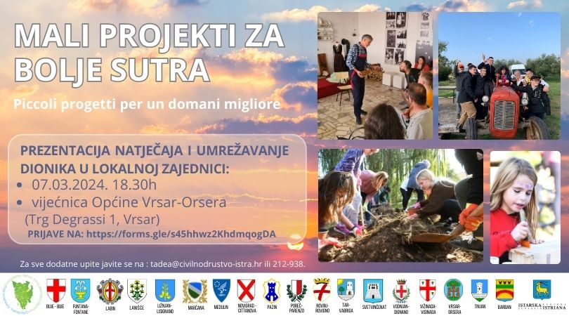 Prezentacija natječaja „Mali projekti za bolje sutra“
