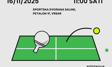 Međunarodni stolnoteniski turnir za seniorke i seniore u sklopu Fešte sv. Martina