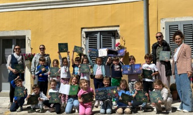 Predškolarci iz Dječjeg vrtića Tići Vrsar posjetili općinsku upravu povodom obilježavanja Dana planeta Zemlje